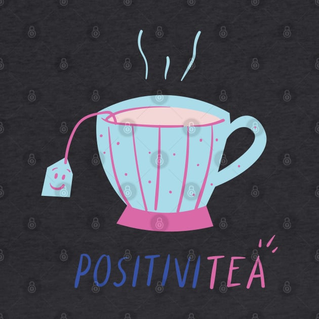 Cute 'Positivity' Teacup! by AishwaryaMathur